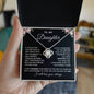 To My Daughter, Love Knot Gold Necklace, If I could give you one thing in life