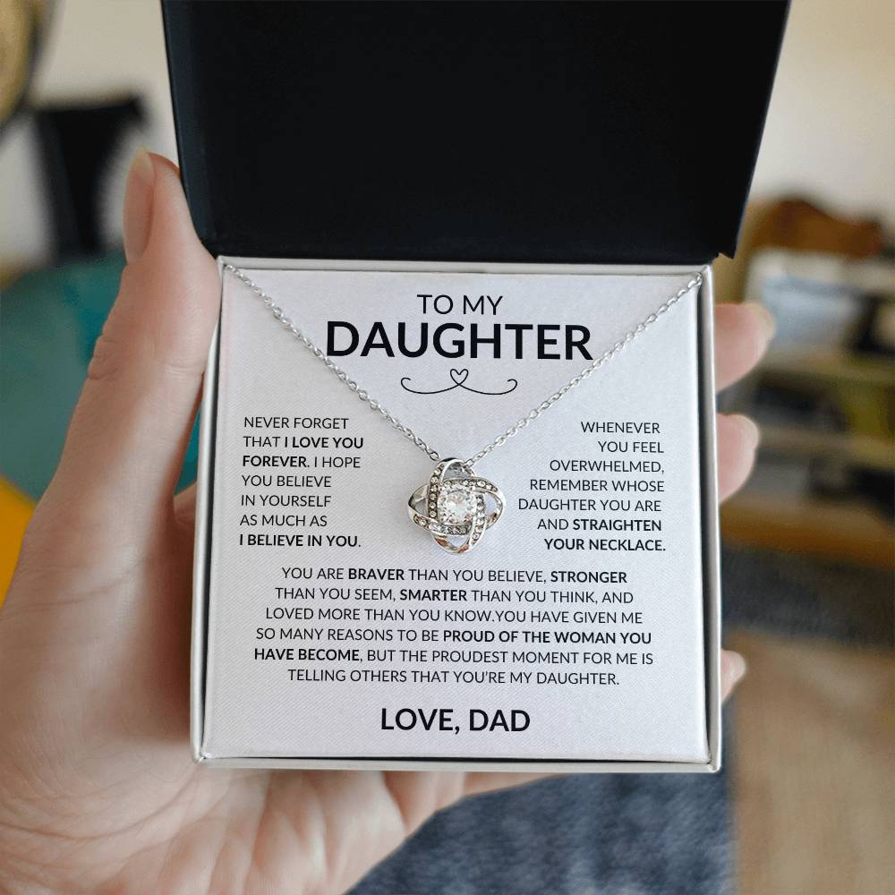 Daughter, Love Knot Necklace
