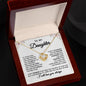 To My Daughter, Gold Necklace, Love Knot Necklace