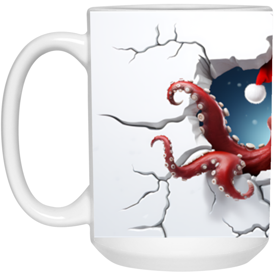Escape to Whimsy: Octopus Breaking Out of Mug