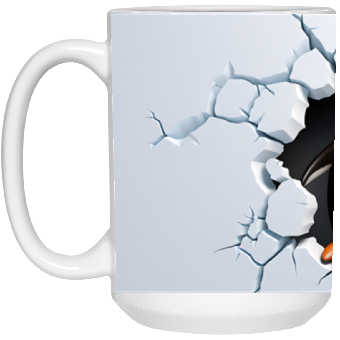Whimsical Festivity: Penguin Breakout Mug